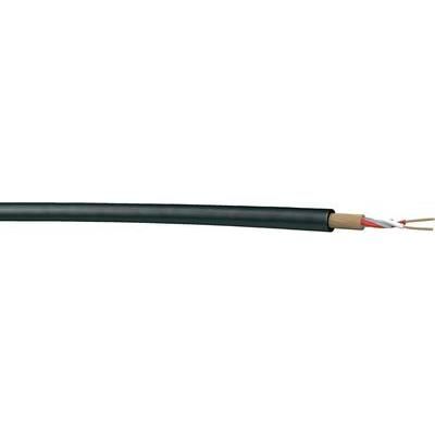 Microphone cable 1 x 2 x 0.22 mm² Black DRAKA