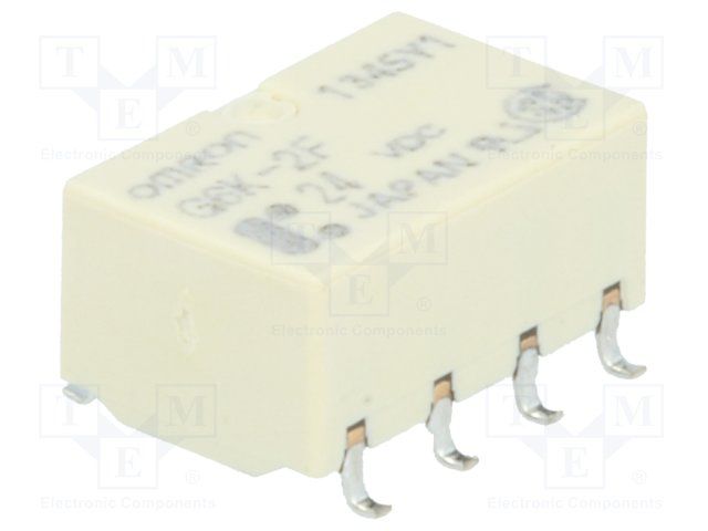 Signal Relay 24VDC 1A DPDT( (10mm 7.8mm 5.2mm)) SMD