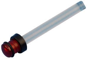 LED Light Pipes 3mm Litepipe w/Lens 1.24" Red