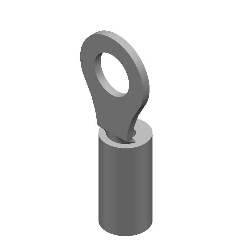 Ring Terminal, Copper, Tin Plated, 16-22AWG, 600V