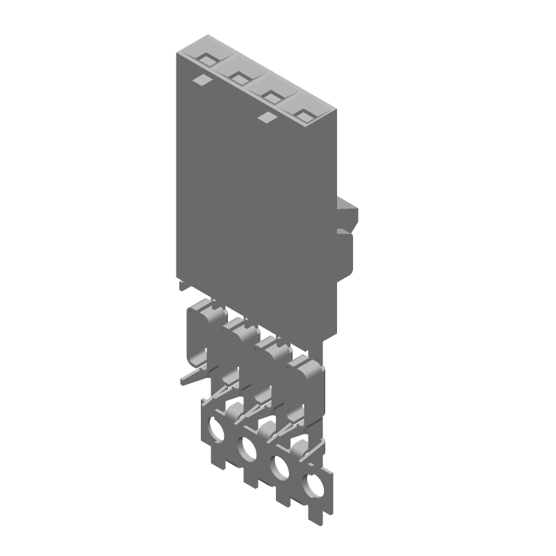 4 Pos 1 Row 2.54mm Pitch Female Receptacle, 3A, 600V