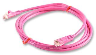 PRO SIGNAL PS11062 Network Cable, Cat5e, RJ45 Plug, RJ45 Plug, 19.69 ", 0.5 m, Pink