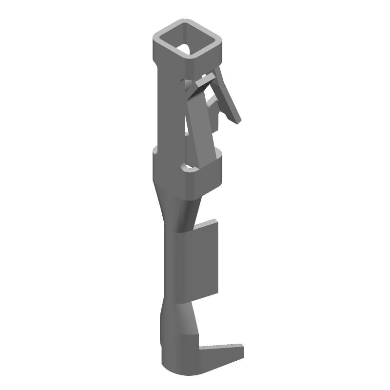 Female Crimp Signal Contact, 3A, 300V, Gold, 28-32AWG