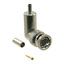 500V 4GHz RF Coaxial Connector, Nickel Brass Housing, Gold Center Contact