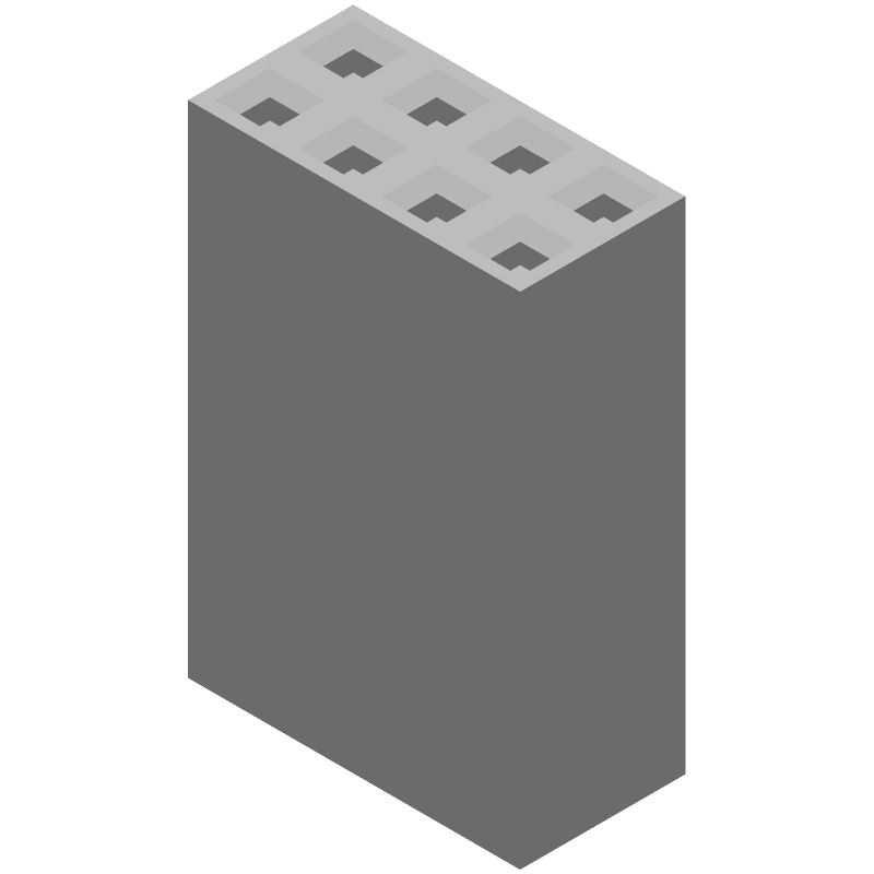 8 Pos 2.54mm Crimp Wire Housing, Female Socket, 3A, 300V, Straight
