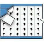 Cable Markers Pre-Marked Adhesive Vinyl White