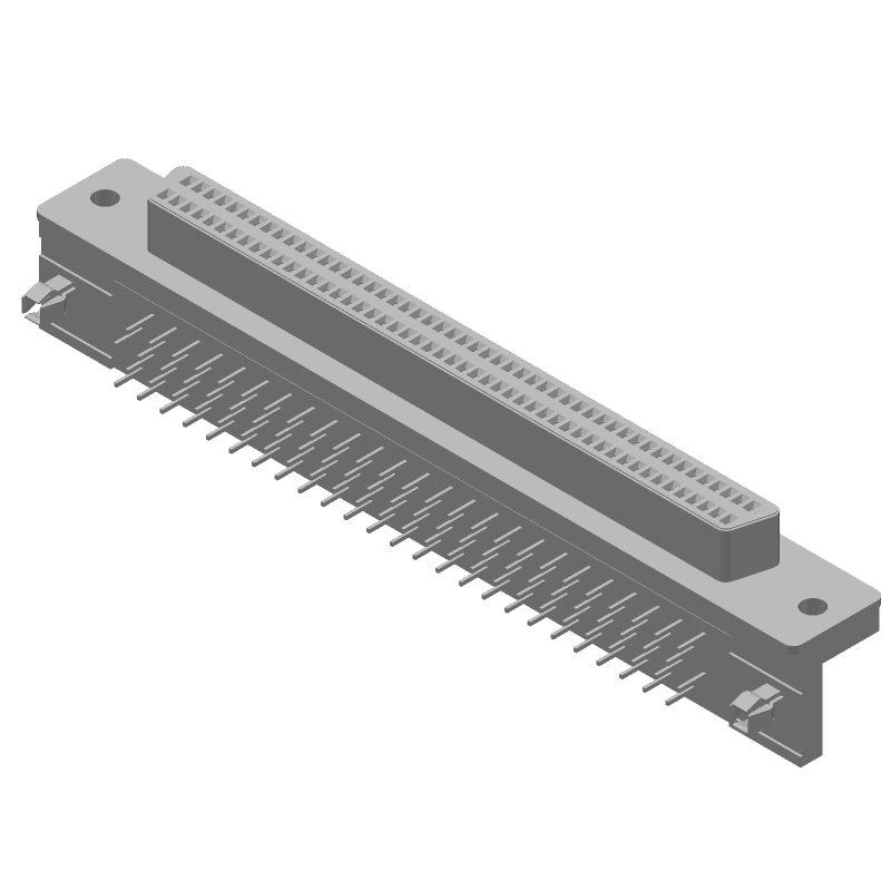 100 Pos Signal Connector, Right Angle, Shielded, Through Hole, 1A, 30V