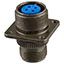 MIL-DTL-5015 Circular Connector, 4 Pos, Receptacle, Solder, 13A