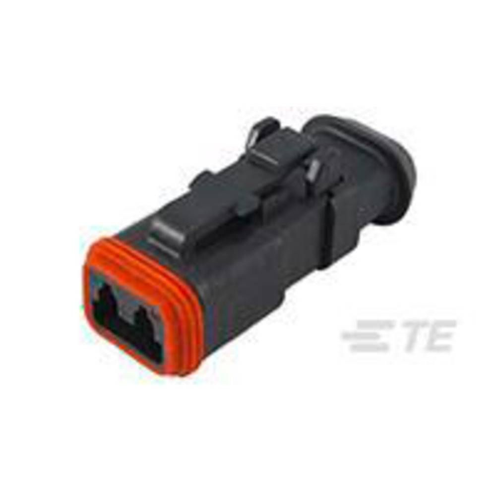 DEUTSCH DT062S-CE13 Connector Housing, Thin Wall, Black, DT Series, Plug, 2 Ways, DT Series Socket Contacts