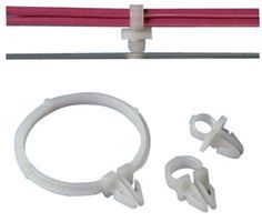 Cable Clamps and Clips Snap-In Wire Clip Push Barb Nylon 6/6 Natural 6.1mm