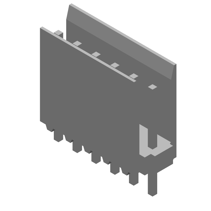 6 Pos 2.54mm Pitch Straight Thru-Hole Male Header, 3A, 500V