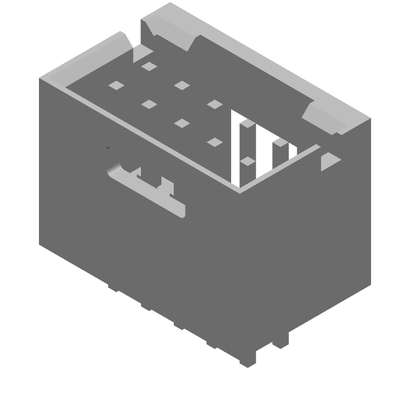 10 Pos 2.54mm Shrouded Header, Male, Straight, 3A, 300V