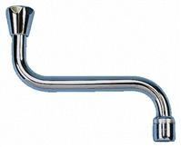 Delabie Button Water Tap, Universal Horizontal Wall Spout