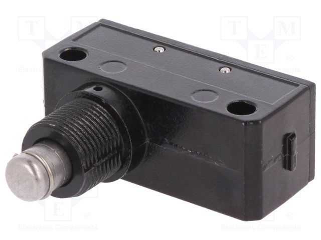 SPDT Limit Switch, 5A 250VAC, Top Plunger, Screw Mount