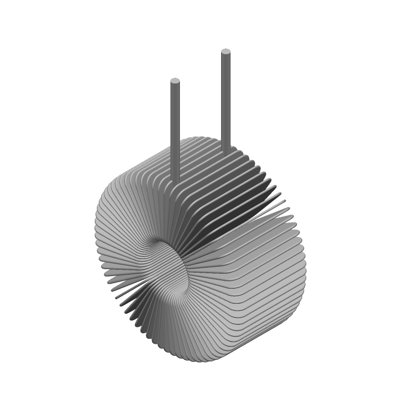 25uH Radial Inductor, 5.5A, 15% Tol, Ferrite Core