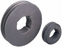 RS Pro Cast Iron, Steel Pulley 105.5mm Outside Diameter, 100mm Pitch Diameter , 42mm Bore