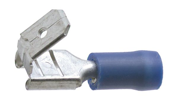 Piggyback terminal blue 6.3 x 0.8 mm Branch, 3926, Vogt