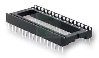 32 Pos DIP Socket, 2.54mm Pitch, Tin Plated Bronze, 1A, 250V