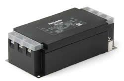 Power Line Filter 60A 500VAC/500VDC Terminal Block Flange Mount