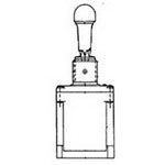 Toggle Switch, SPDT, Latched, 20A, 28VDC, Solder Terminal, Lever Actuator, Panel Mount-threaded,