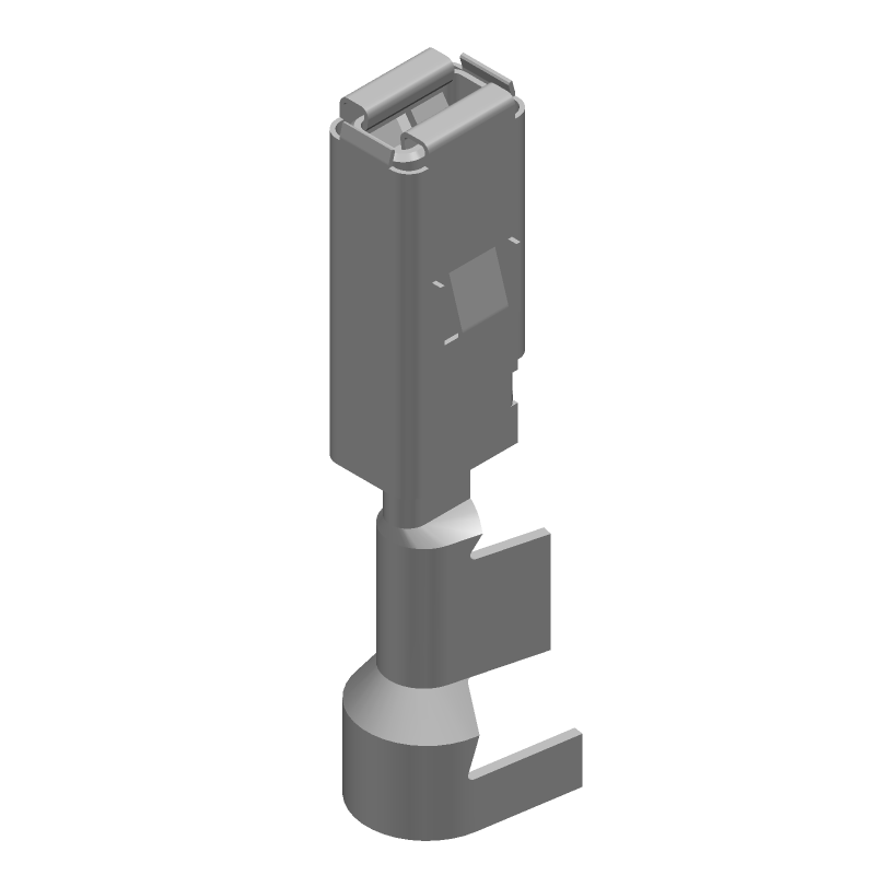 MCP 2.8 Female Signal Contact, 22A, Crimp, Silver Plated