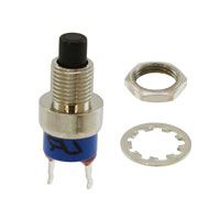 Switch Push Button N.O. SPST Round Plunger 3A 125VAC 28VDC Solder Lug Panel Mount