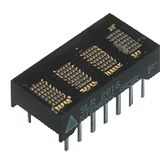 4-Char Red Dot Matrix LED Display, 5x7, DIP, 110mA, 5V