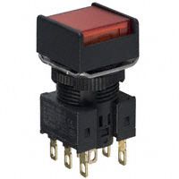 SPDT Illuminated Pushbutton Switch, Red LED, 5A 250VAC, Solder