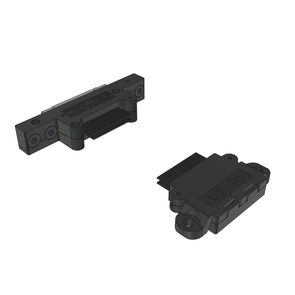 Cable Assembly Coax Micro Ribbon 0.51m 38AWG Micro High Speed Socket to Micro High Speed Socket F-F Q STRIP®