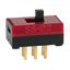 DPDT Slide Switch, 0.4VA, 28V, Through Hole, PC Pin