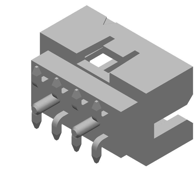 8 Pos 2 Row Header, 2mm Pitch, 7A, 550V, SMT, Male
