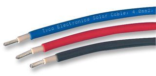 Solar Cable 1Conductors 12AWG 2.5mm Tin Plated Copper Red 2600VDC/3000VAC Reel