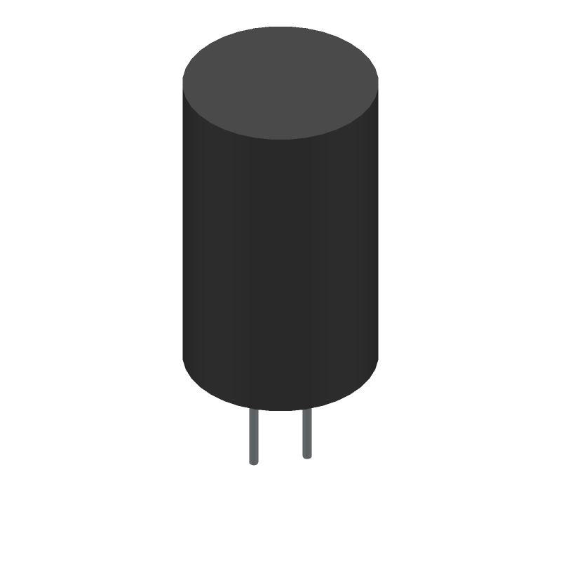 Alum Lytic Cap 1000uF 25V 20% Radial 1.25A 105C