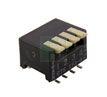 4-Pos SPST Rotary DIP Switch, Piano Actuator, SMT, 24VDC, 50mA