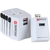 MUV USB SOS World Adapter AUCNEuroITCHUSADKIsraelIndia EuroUK / HKUSAAUCN, 1.302172, SKross