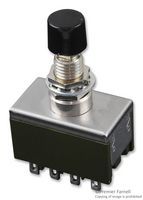 4PDT Illuminated Pushbutton Switch, 6A 250VAC, Solder Lug