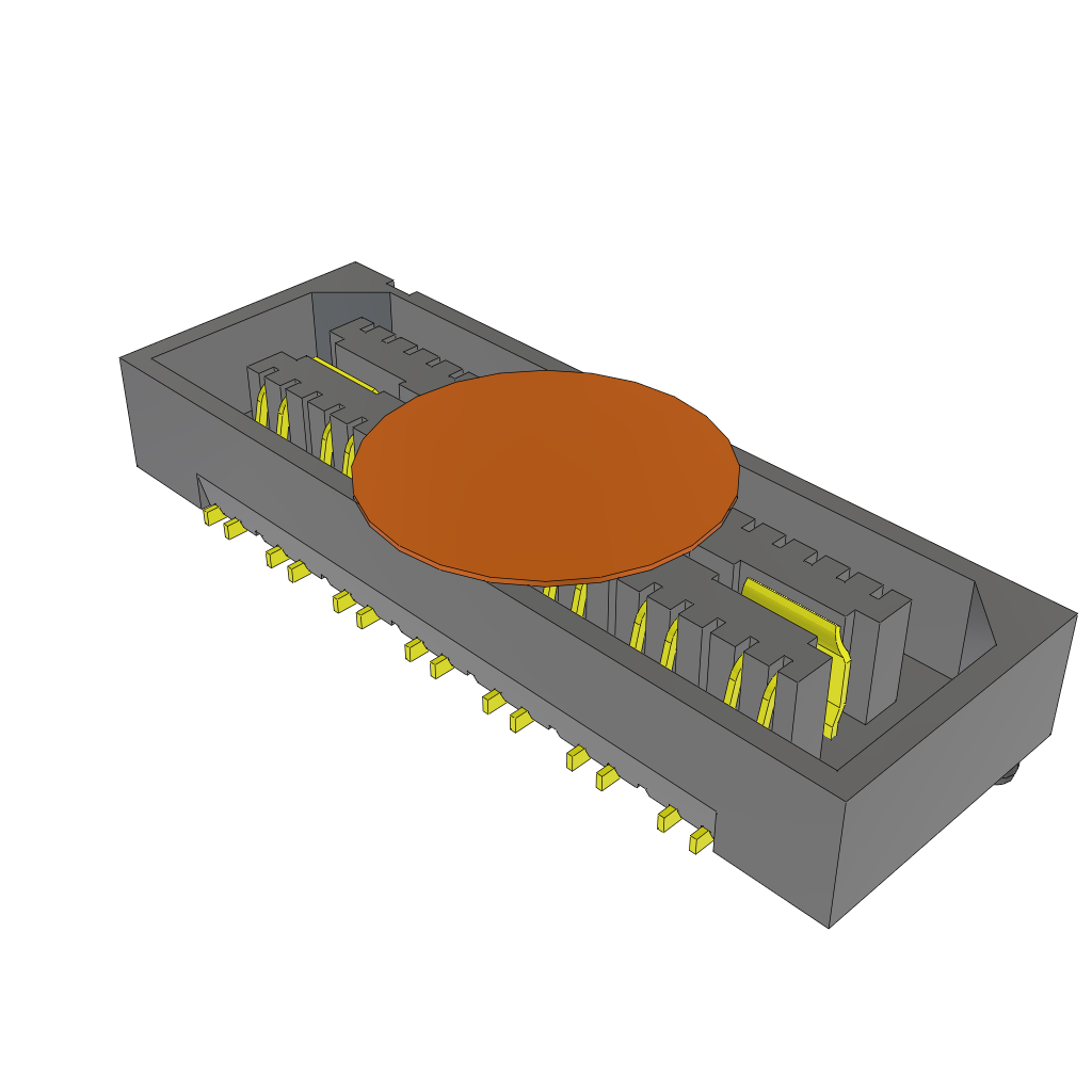 Conn High Speed Socket Strip SKT 28 POS 0.8mm Solder ST SMD T/R