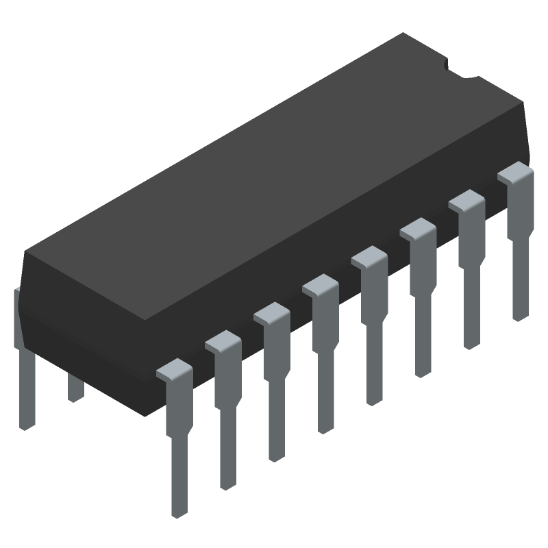 12-Bit Serial DAC, 300KS/s, PDIP, Through Hole