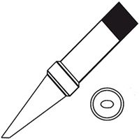 Weller 3.2 mm Straight Conical Hoof Soldering Iron Tip for use with TCPS; TCP12; TCP24 Soldering Irons