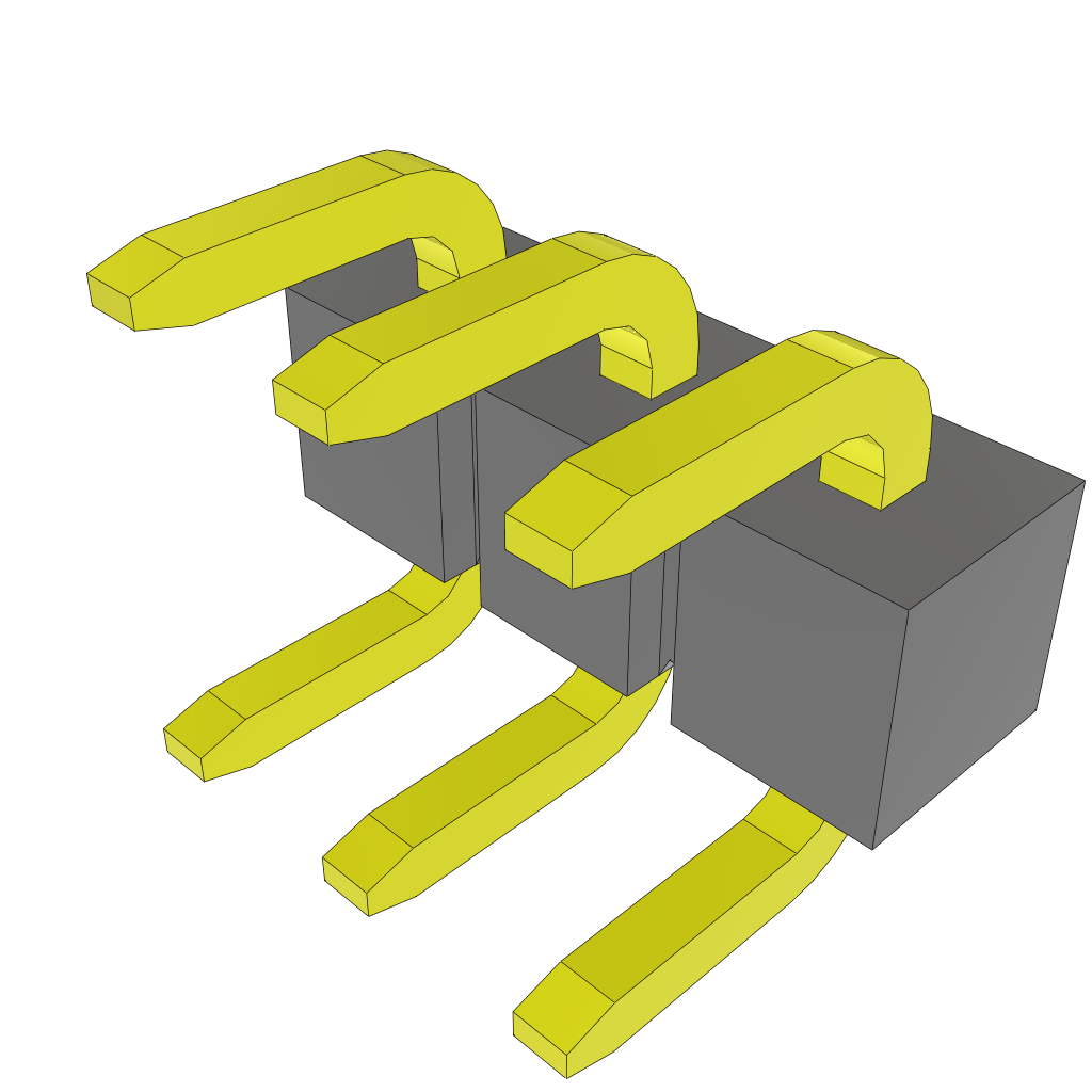 Conn Jumper HDR 3 POS 2.54mm Solder ST Thru-Hole Bulk