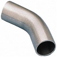 45deg ISO plain bend long,1 1/2in OD