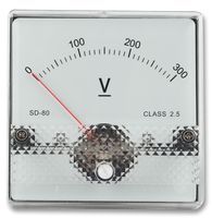 MULTICOMP         SD60/0-30V             Analogue Panel Meter, Moving Coil Type, Left Zero Hand, DC Voltage, 0V to 30V