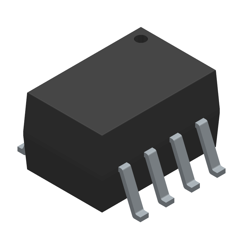2-Ch DC-IN Optocoupler, 70V VCEO, 4kV Iso, SOIC