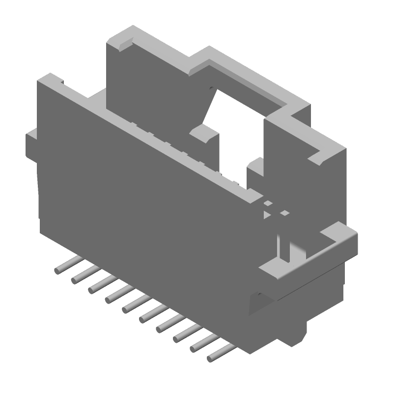 20 Pos 2 Row SMT Header, 3.6A, 500VAC, Tin, Thermoplastic