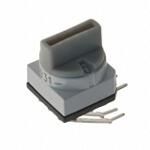 Rotary Coded Switch, 16 Positions, Hexadecimal Complement, On-off, Latched, 0.4A, 24VDC, 6 PCB Hole Cnt, Solder Terminal, Segment Wheel Actuator, Through Hole-right Angle