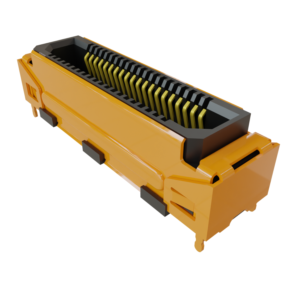 Conn Micro High Speed Socket Strip SKT 40 POS 0.8mm Solder ST SMD T/R