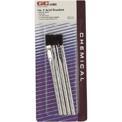 ACID BRUSH, NO. 2, 6IN, HORSE HAIR