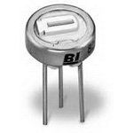 RESISTOR, TRIMMER, CERMET, 1 TURN(S), 0.5W, 200ohm, 1/4 INCH, CIRCULAR, 3 PINS