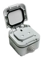 TIMEGUARD         TPS101             SOCKET, WEATHERPROOF, 1GANG, IP55