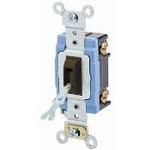 Switch Toggle OFF ON SPST Locking Lever Screw 15A 277VAC 1491.4VA Panel Mount with Frame